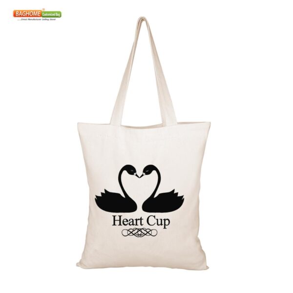 100PCS/Lot Custom Small Cotton Canvas Fabric Reusable Cloth Tote Bags for School