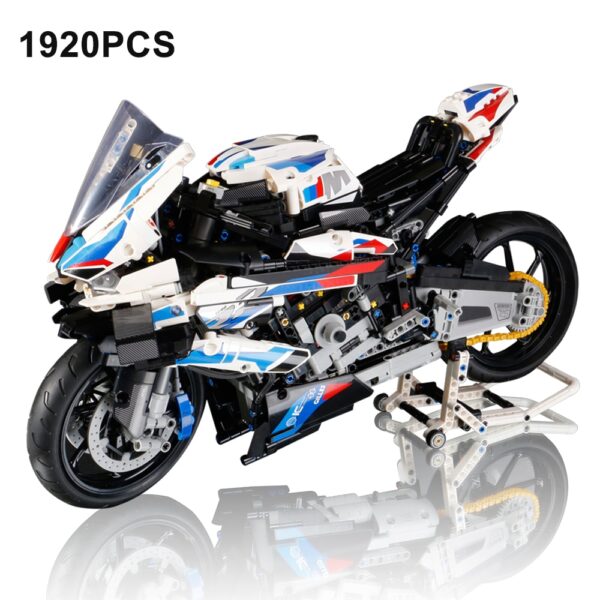 1920PCS Technical Motorcycle Model M1000RR 42130 Building Block Toy Speed Motorbike Vehicle Bricks Birthday Gifts For Boyfriend
