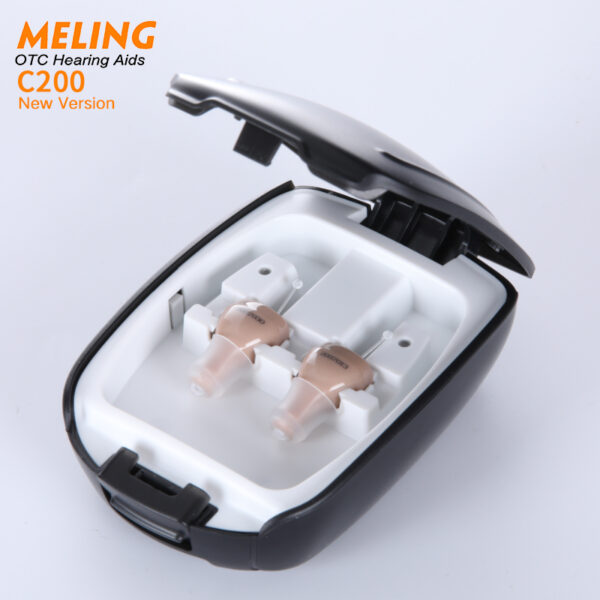 C200 Intelligent New Style Hearing Aids Rechargeable Noise-Reduction Wide-Frequency Operation Elderly CIC