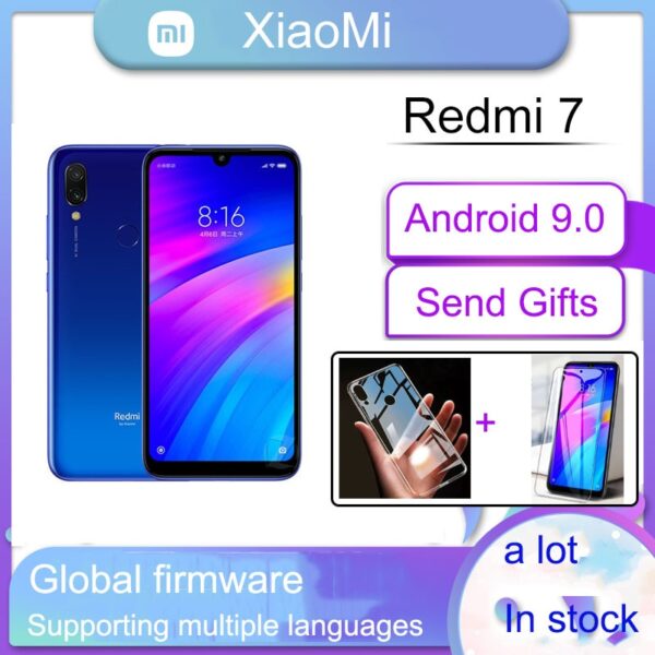 Original Xiaomi Redmi 7 smartphone Googleplay Android 4000mAh Fingerprint Dual SIM